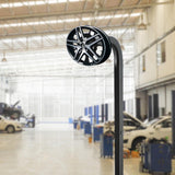 Maxbell Wheel Rim Storage Rack Garage Truck Shop 360 Rotating Car Tire Display Stand Rectangle Base