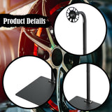 Maxbell Wheel Rim Storage Rack Garage Truck Shop 360 Rotating Car Tire Display Stand Rectangle Base