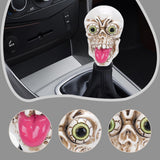 Maxbell Skull Head Stick Manual Shift Knob Replacement Accessory Spare Parts Utility white