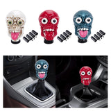 Maxbell Skull Head Stick Manual Shift Knob Replacement Accessory Spare Parts Utility white