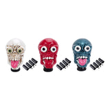 Maxbell Skull Head Stick Manual Shift Knob Replacement Accessory Spare Parts Utility white