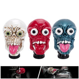 Maxbell Skull Head Stick Manual Shift Knob Replacement Accessory Spare Parts Utility white