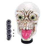 Maxbell Skull Head Stick Manual Shift Knob Replacement Accessory Spare Parts Utility white