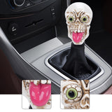 Maxbell Skull Head Stick Manual Shift Knob Replacement Accessory Spare Parts Utility white