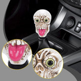 Maxbell Skull Head Stick Manual Shift Knob Replacement Accessory Spare Parts Utility white