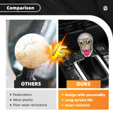 Maxbell Skull Head Stick Manual Shift Knob Replacement Accessory Spare Parts Utility white