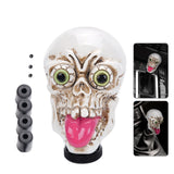 Maxbell Skull Head Stick Manual Shift Knob Replacement Accessory Spare Parts Utility white