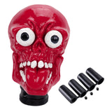 Maxbell Skull Head Stick Manual Shift Knob Replacement Accessory Spare Parts Utility red