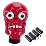 Maxbell Skull Head Stick Manual Shift Knob Replacement Accessory Spare Parts Utility red