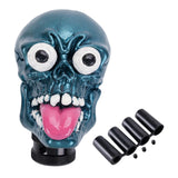 Maxbell Skull Head Stick Manual Shift Knob Replacement Accessory Spare Parts Utility blue