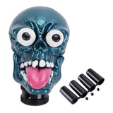 Maxbell Skull Head Stick Manual Shift Knob Replacement Accessory Spare Parts Utility blue
