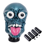 Maxbell Skull Head Stick Manual Shift Knob Replacement Accessory Spare Parts Utility blue