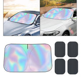 Maxbell Car Windshield Shade Decoration Heat Insulation for Summer Vehicle Auto Large and Side Shade