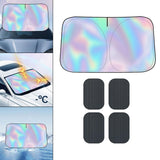 Maxbell Car Windshield Shade Decoration Heat Insulation for Summer Vehicle Auto Large and Side Shade