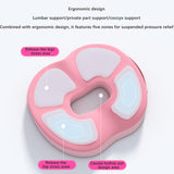 Maxbell Low Back Pillow Chair Cushion and Donut Pillow Hemorrhoid Tailbone Cushion Pink