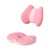 Maxbell Low Back Pillow Chair Cushion and Donut Pillow Hemorrhoid Tailbone Cushion Pink