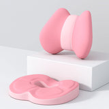 Maxbell Low Back Pillow Chair Cushion and Donut Pillow Hemorrhoid Tailbone Cushion Pink