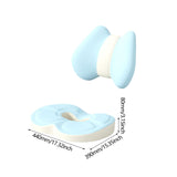 Maxbell Low Back Pillow Chair Cushion and Donut Pillow Hemorrhoid Tailbone Cushion Blue