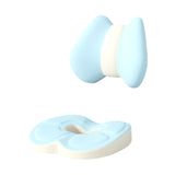 Maxbell Low Back Pillow Chair Cushion and Donut Pillow Hemorrhoid Tailbone Cushion Blue