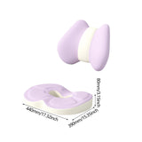 Maxbell Low Back Pillow Chair Cushion and Donut Pillow Hemorrhoid Tailbone Cushion Violet