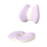 Maxbell Low Back Pillow Chair Cushion and Donut Pillow Hemorrhoid Tailbone Cushion Violet