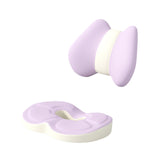 Maxbell Low Back Pillow Chair Cushion and Donut Pillow Hemorrhoid Tailbone Cushion Violet