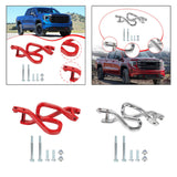 Maxbell Front Tow Hook 84280203 with Bolts Metal Part Car Tow Hook Ring for GMC red