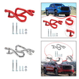 Maxbell Front Tow Hook 84280203 with Bolts Metal Part Car Tow Hook Ring for GMC red