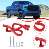 Maxbell Front Tow Hook 84280203 with Bolts Metal Part Car Tow Hook Ring for GMC red
