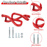 Maxbell Front Tow Hook 84280203 with Bolts Metal Part Car Tow Hook Ring for GMC red