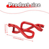 Maxbell Front Tow Hook 84280203 with Bolts Metal Part Car Tow Hook Ring for GMC red