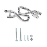 Maxbell Front Tow Hook 84280203 with Bolts Metal Part Car Tow Hook Ring for GMC silver