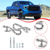 Maxbell Front Tow Hook 84280203 with Bolts Metal Part Car Tow Hook Ring for GMC silver
