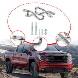 Maxbell Front Tow Hook 84280203 with Bolts Metal Part Car Tow Hook Ring for GMC silver