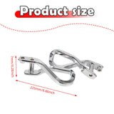 Maxbell Front Tow Hook 84280203 with Bolts Metal Part Car Tow Hook Ring for GMC silver