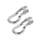 Maxbell Front Tow Hook 84280203 with Bolts Metal Part Car Tow Hook Ring for GMC silver