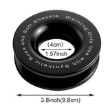 Maxbell Recovery Ring Emergency Recovery Gear Lightweight Rescue Ring for Truck Black