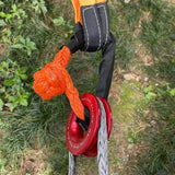 Maxbell Recovery Ring Emergency Recovery Gear Lightweight Rescue Ring for Truck Black