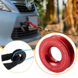 Maxbell Recovery Ring Emergency Recovery Gear Lightweight Rescue Ring for Truck Red