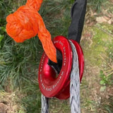 Maxbell Recovery Ring Emergency Recovery Gear Lightweight Rescue Ring for Truck Red