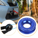 Maxbell Recovery Ring Emergency Recovery Gear Lightweight Rescue Ring for Truck Blue