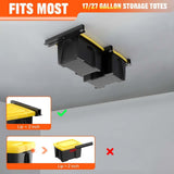 Maxbell 3 Pieces Overhead Tote Storage Rail System for Warehouse Indoor Balcony
