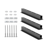 Maxbell 3 Pieces Overhead Tote Storage Rail System for Warehouse Indoor Balcony