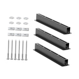Maxbell 3 Pieces Overhead Tote Storage Rail System for Warehouse Indoor Balcony