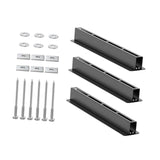Maxbell 3 Pieces Overhead Tote Storage Rail System for Warehouse Indoor Balcony