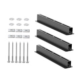 Maxbell 3 Pieces Overhead Tote Storage Rail System for Warehouse Indoor Balcony