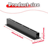 Maxbell 3 Pieces Overhead Tote Storage Rail System for Warehouse Indoor Balcony