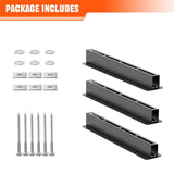 Maxbell 3 Pieces Overhead Tote Storage Rail System for Warehouse Indoor Balcony