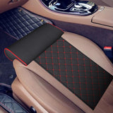 Maxbell Car Seat Extender Pad Leg Support Cushion for Cars Office Chair Driving Black Red