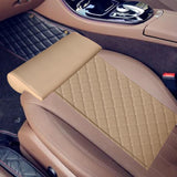 Maxbell Car Seat Extender Pad Leg Support Cushion for Cars Office Chair Driving Beige